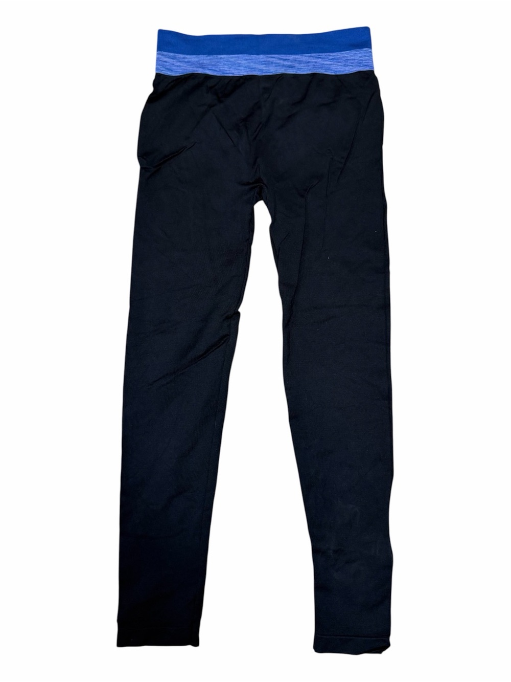 Aerie M Black Leggings Blue Waistband High Rise Stretch Basic